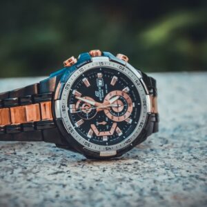 Black Metal Watch